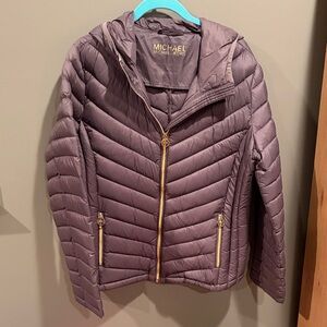 Michael Kors Gray Quilted Jacket
